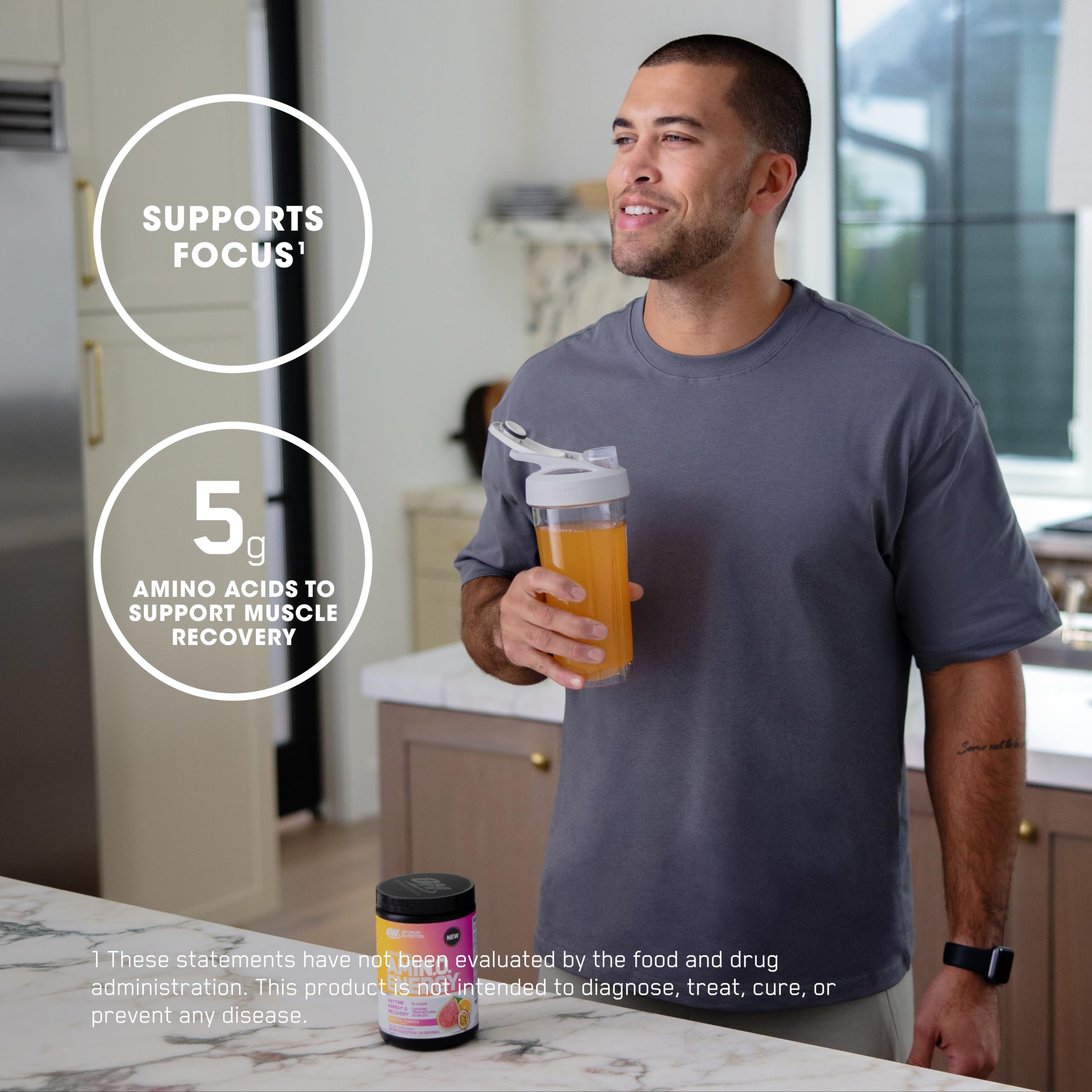 Optimum Nutrition Amino Energy caffeine boost for quick energy during workouts