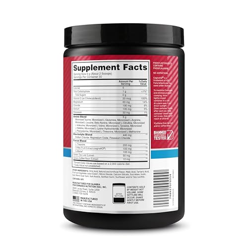 Optimum Nutrition Amino Energy beside a water bottle for daily use.