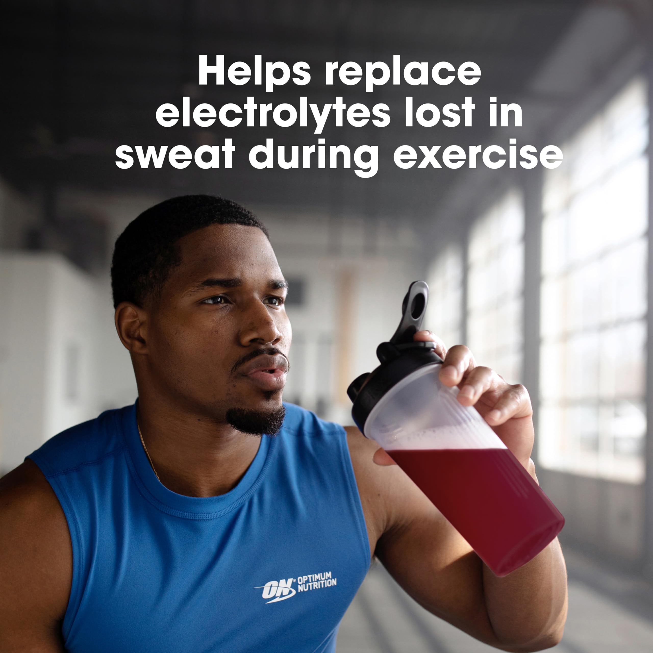 Optimum Nutrition Amino Energy used during training to boost energy and focus.