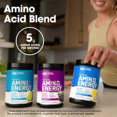 Optimum Nutrition Amino Energy green coffee extract icon on label for clean energy