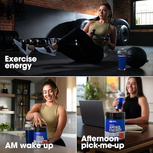 Optimum Nutrition Amino Energy mental focus icon on bottle for focus during workouts