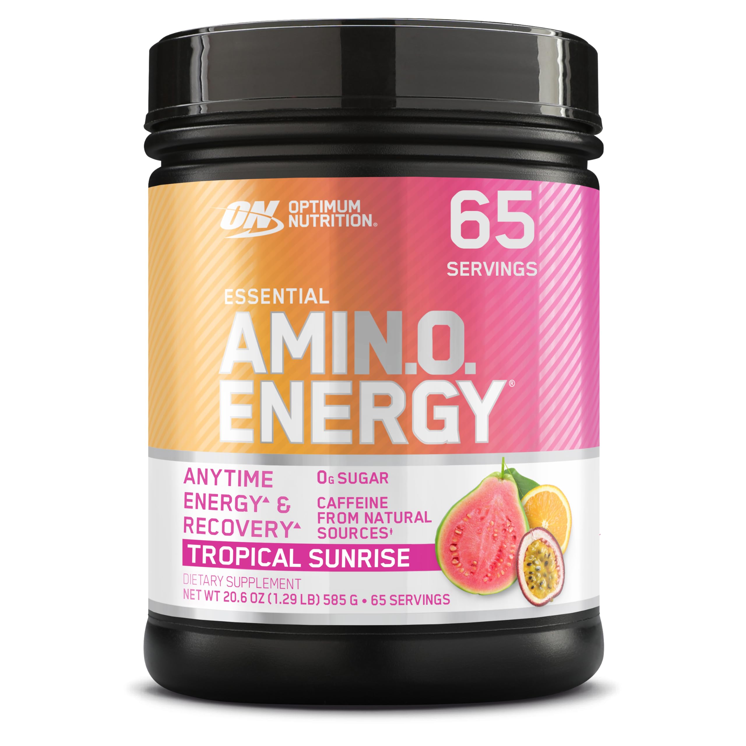 Optimum Nutrition Amino Energy Tropical Sunrise canister ready for daily energy