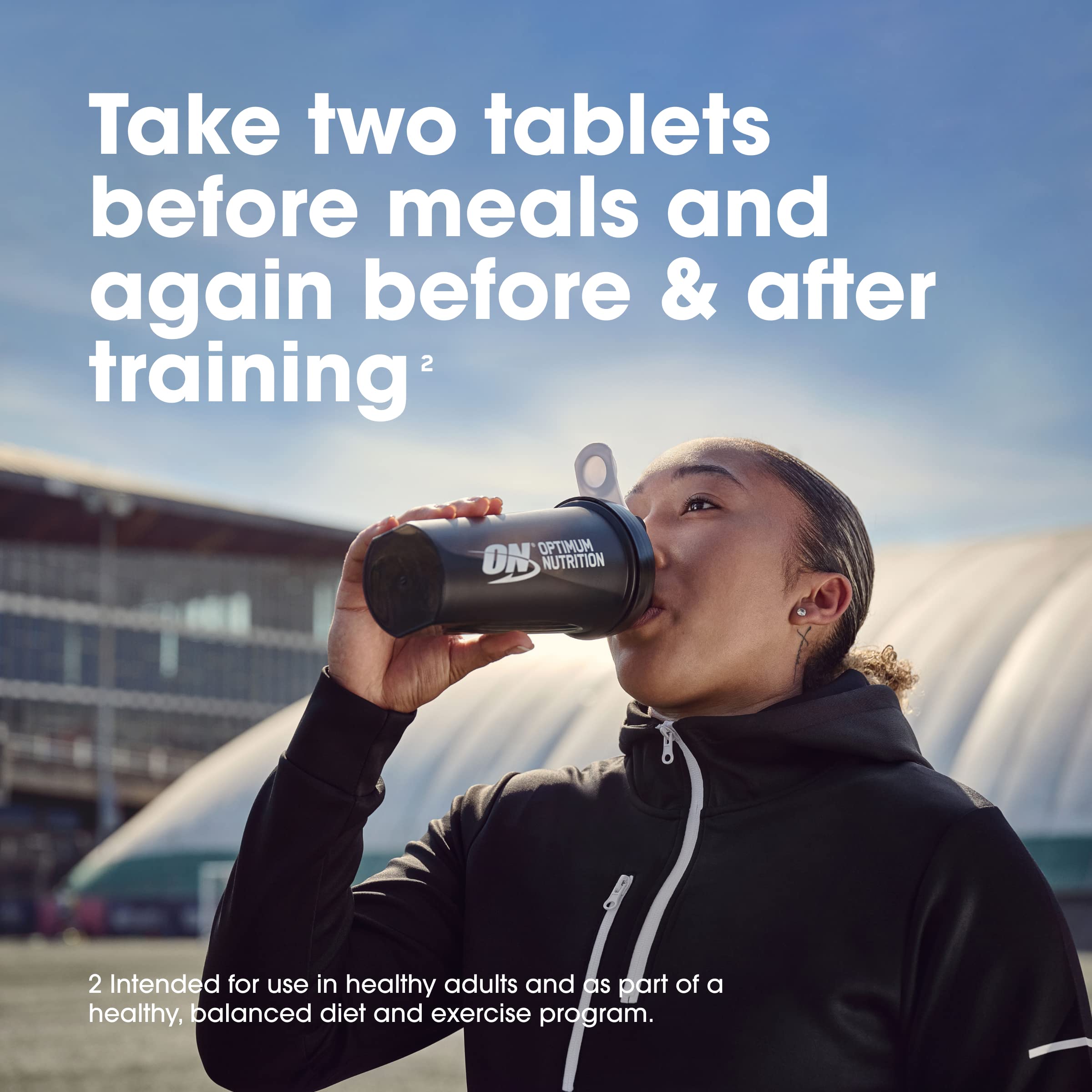 Optimum Nutrition BCAA capsules in morning routine for easy intake