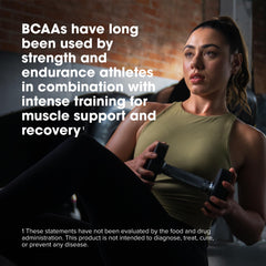 Optimum Nutrition BCAA 5000 mixed with water for intra-workout support.