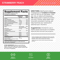 Optimum Nutrition Creatine Monohydrate Plus powder dissolves smoothly in water.