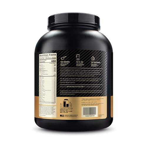 Ingredient panel view of Optimum Nutrition Gold Standard Pro Gainer.
