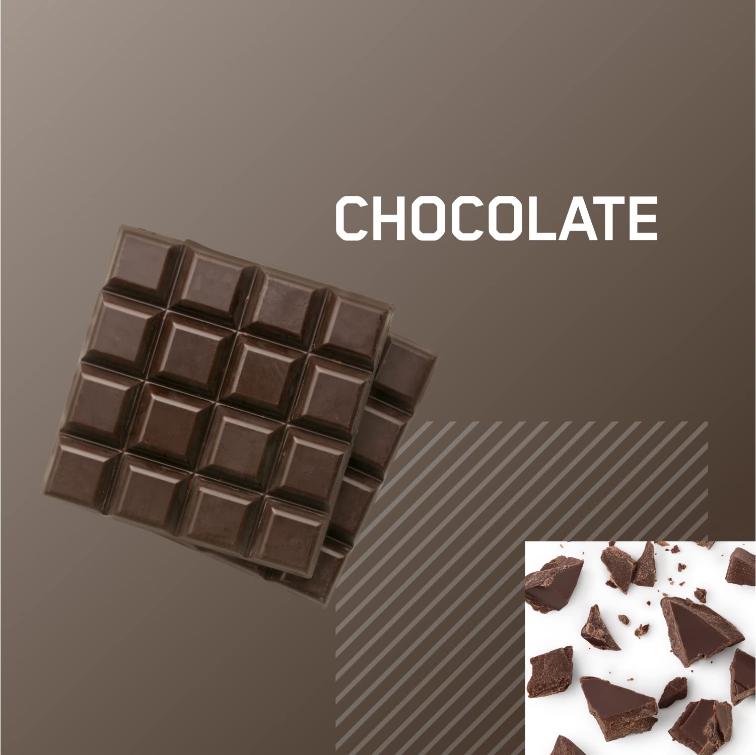 Optimum Nutrition shake chocolate bottle back nutrition panel with vitamins listed.