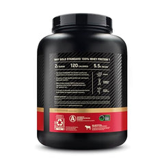 Optimum Nutrition Gold Standard Whey bundle display showcasing the 5 lb packaging