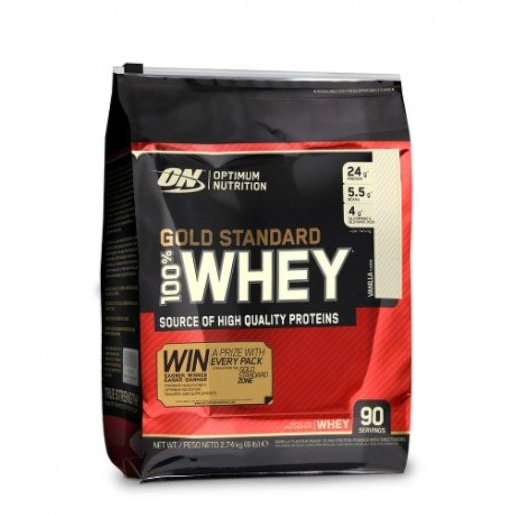 Optimum Nutrition Gold Standard nutrition panel highlighting protein content.