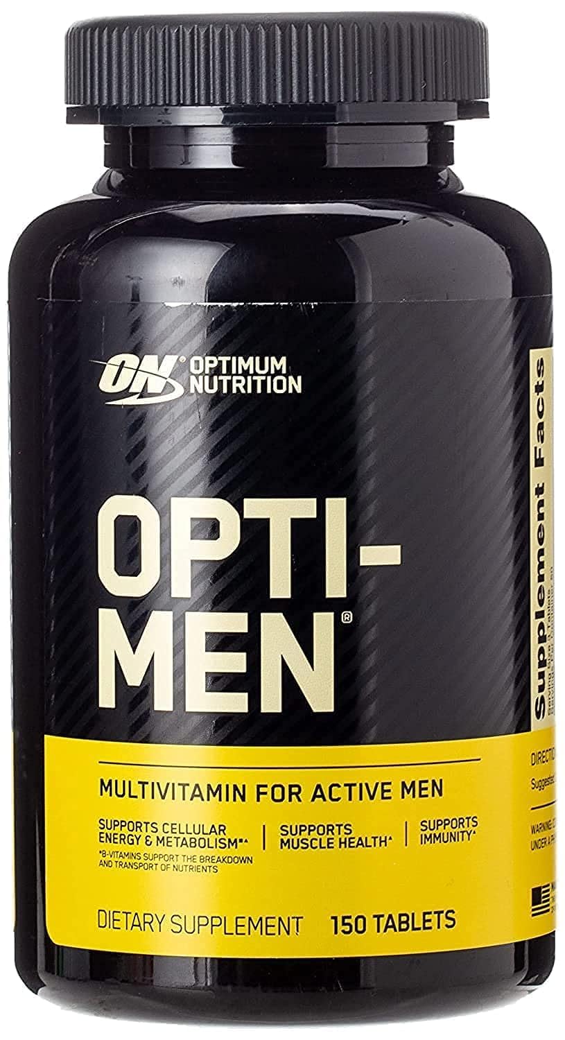 Optimum Nutrition Opti-Men bottle front showing daily multivitamin packaging for men