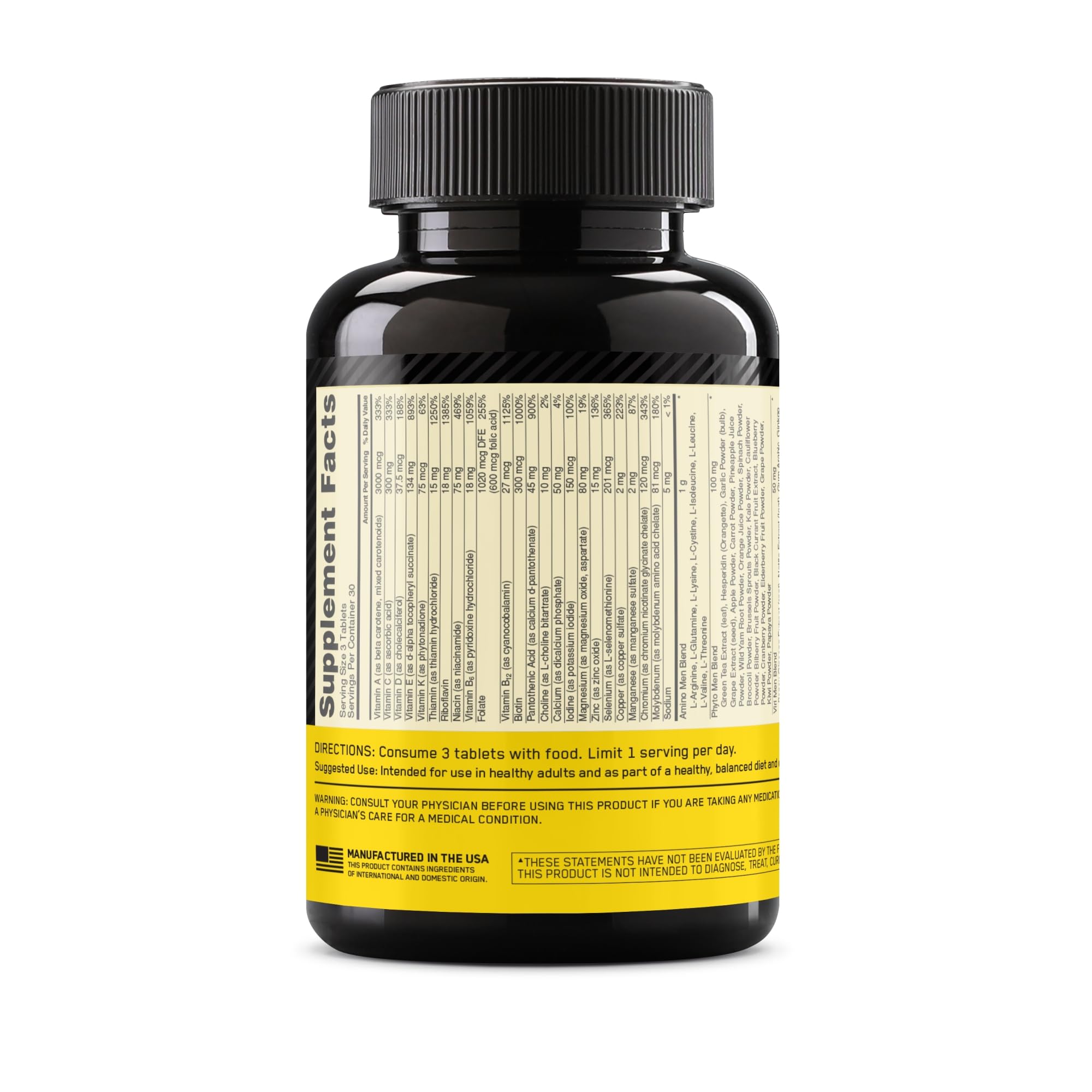 Optimum Nutrition Opti-Men packaging on shelf implies trusted brand