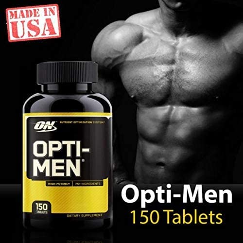 Optimum Nutrition Opti-Men tablets close-up highlighting easy to swallow design