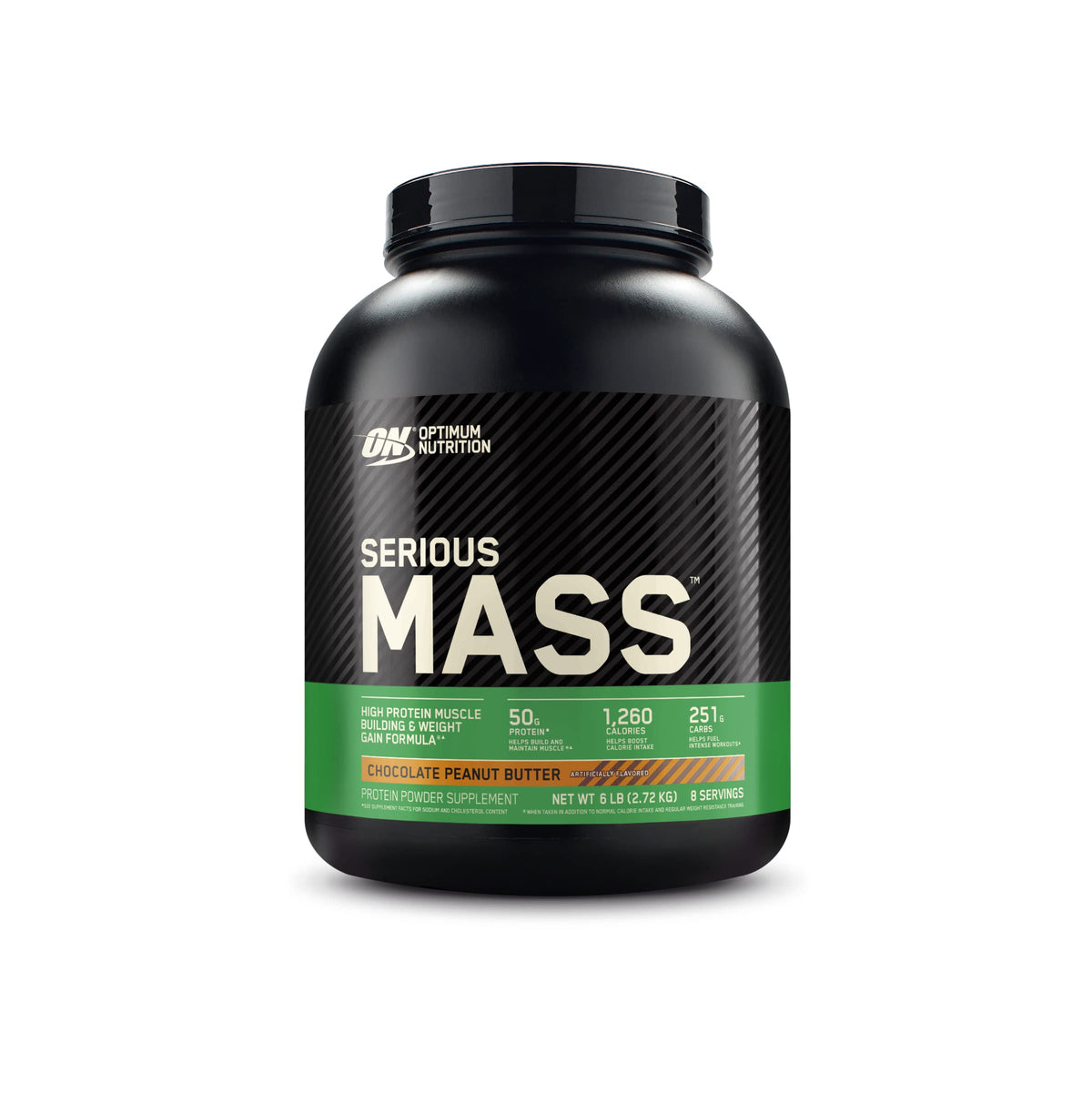 Optimum Nutrition Serious Mass bottle pouring shake for post‑workout energy