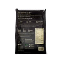 Optimum Nutrition Serious Mass chocolate tub with spoon ready for use