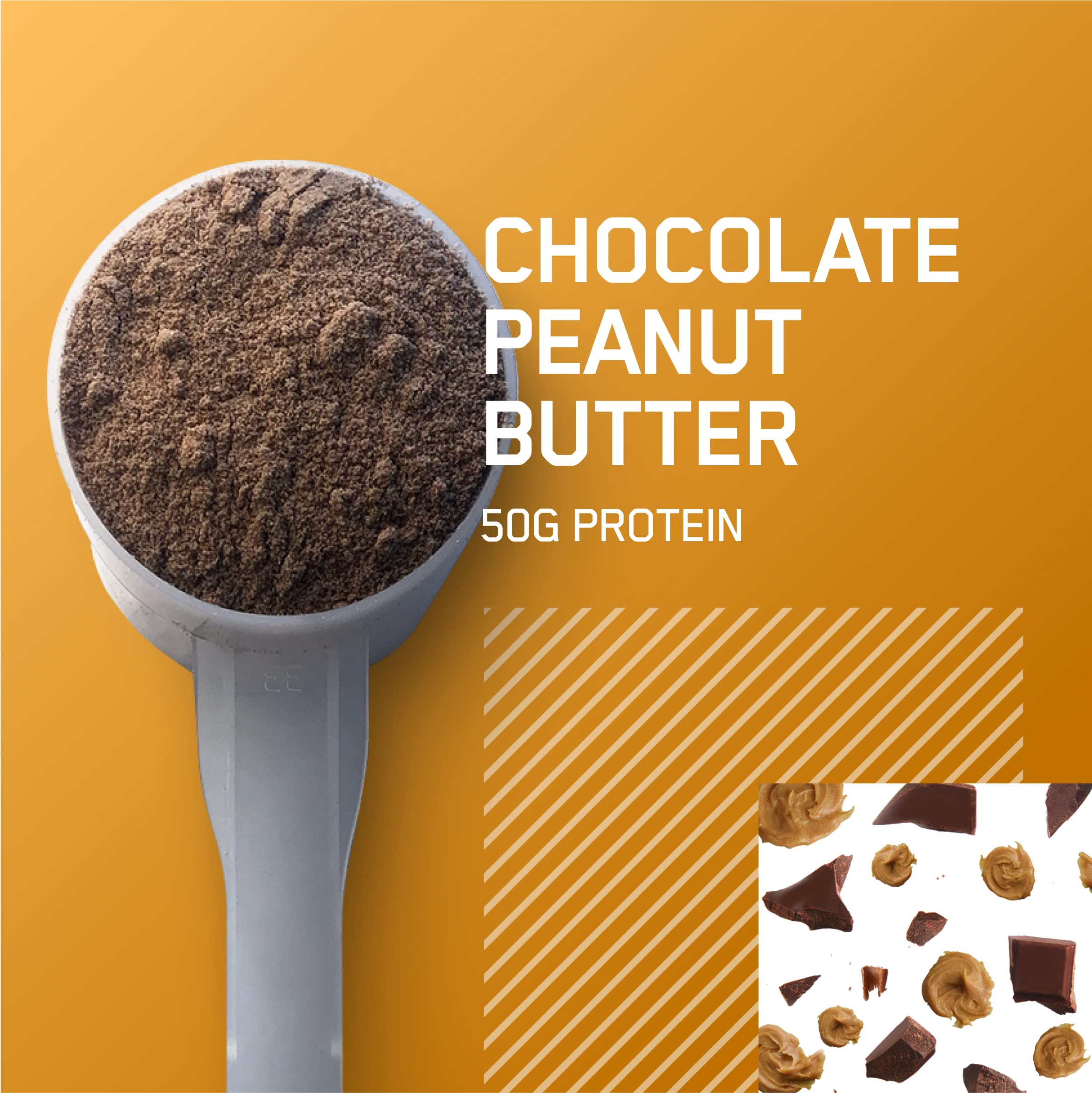 Optimum Nutrition Serious Mass dispensing scoop ready for measurement
