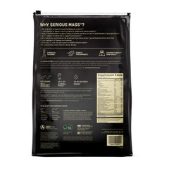 Optimum Nutrition Serious Mass macro label helps track calories and macros