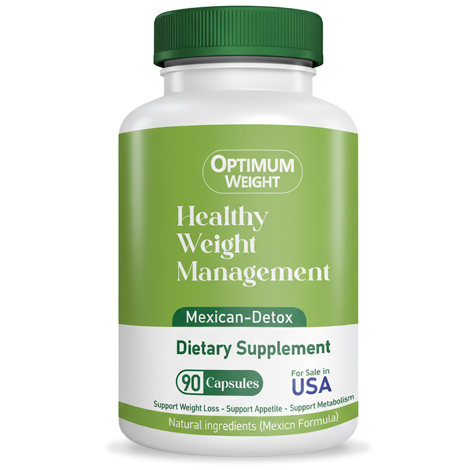 OPTIMUM WEIGHT 90 Day Gut Cleanse bottle promotes gentle detox support