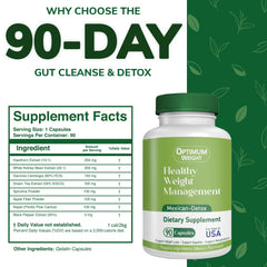OPTIMUM WEIGHT Apple fiber and spirulina blend image suggests digestive health and regularity