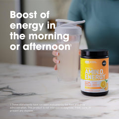 Optimum Nutrition label highlights caffeine and amino profile