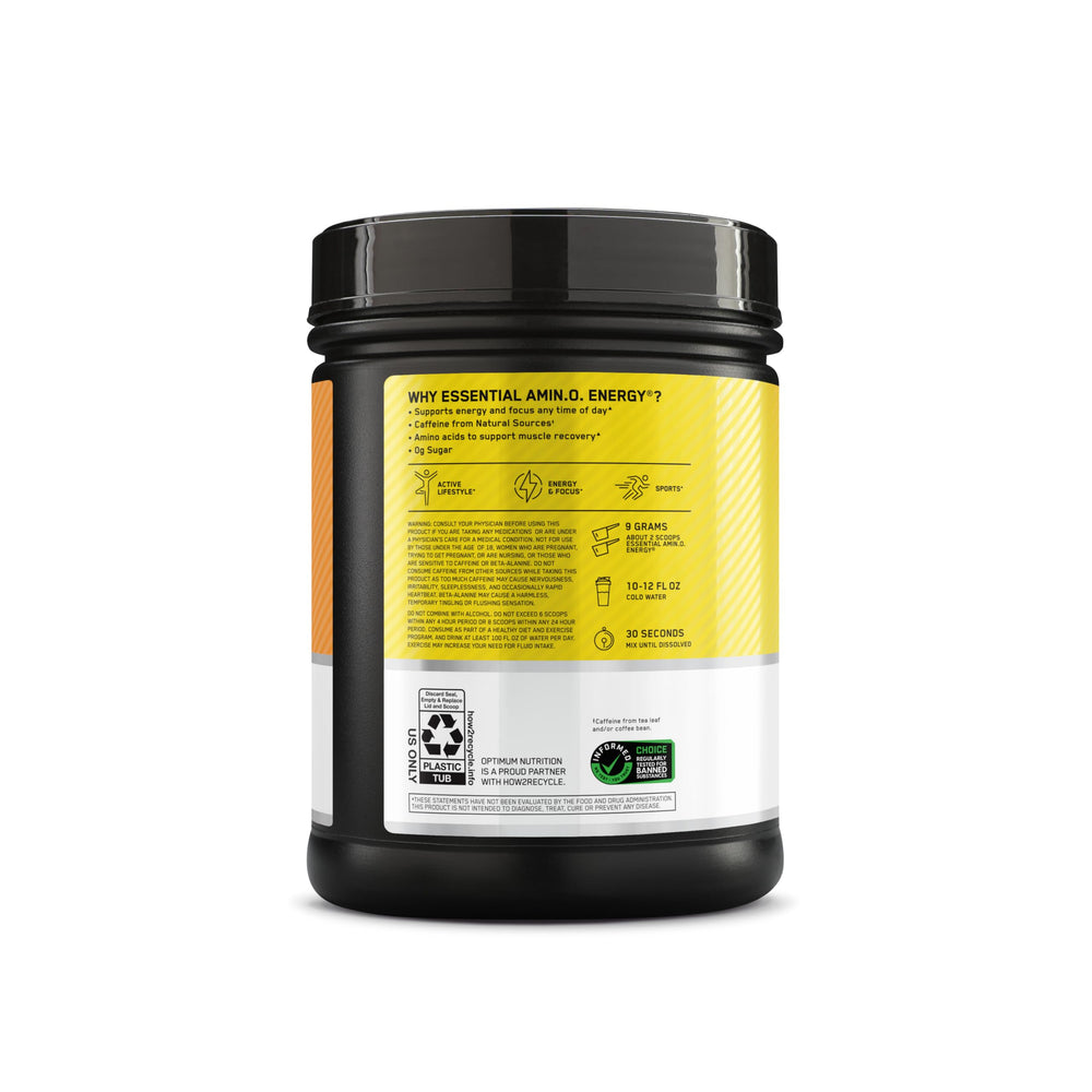 Ready-to-use Amino Energy Citrus Spritz servings for gym or study