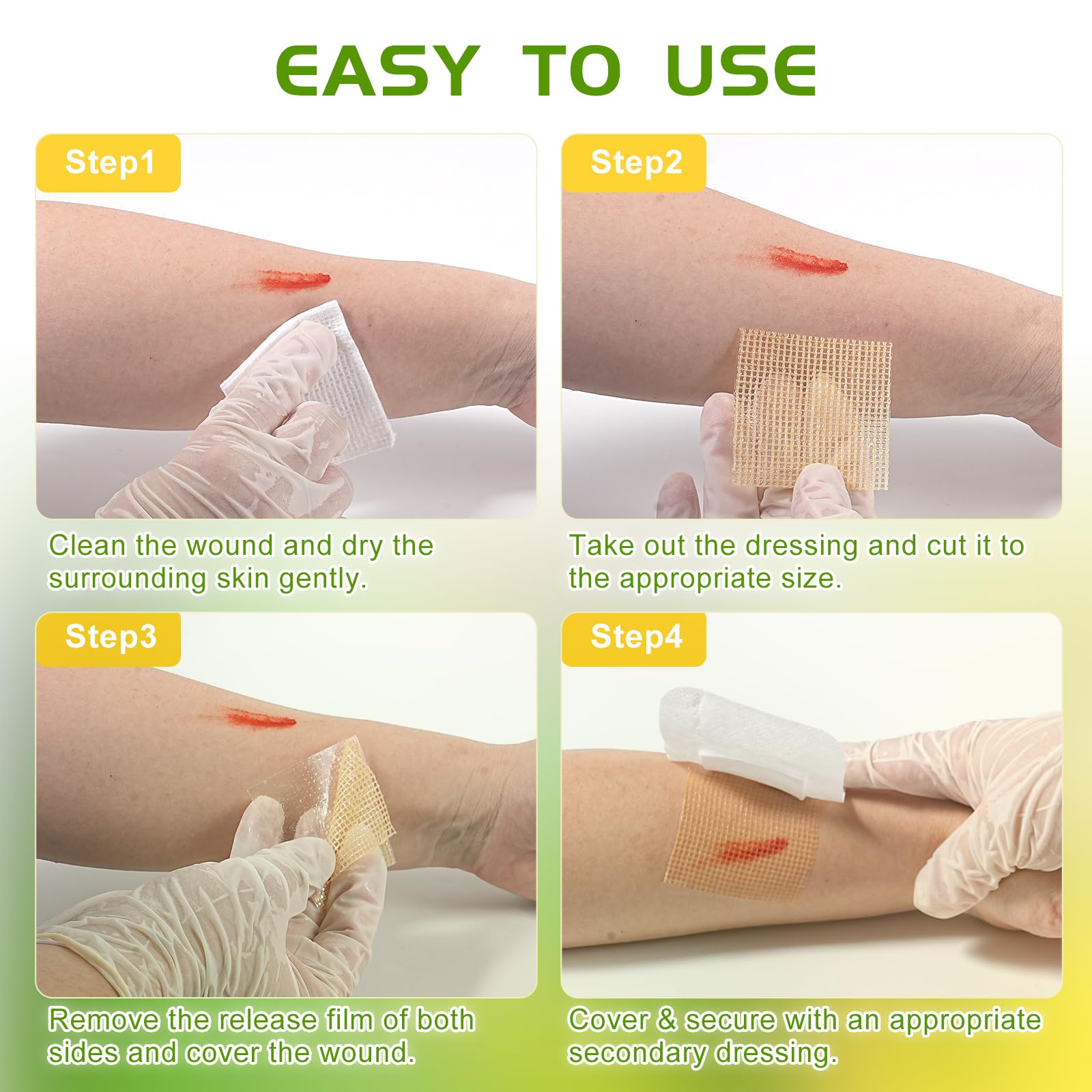 OPTITEKNIK Wound care dressing supports moist environment for healing.