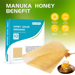 OPTITEKNIK Gauze dressing is applied cleanly for a moist healing environment.