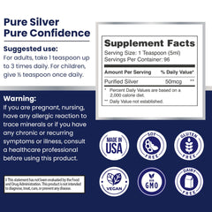 Optivida Colloidal Silver Liquid neutral taste described