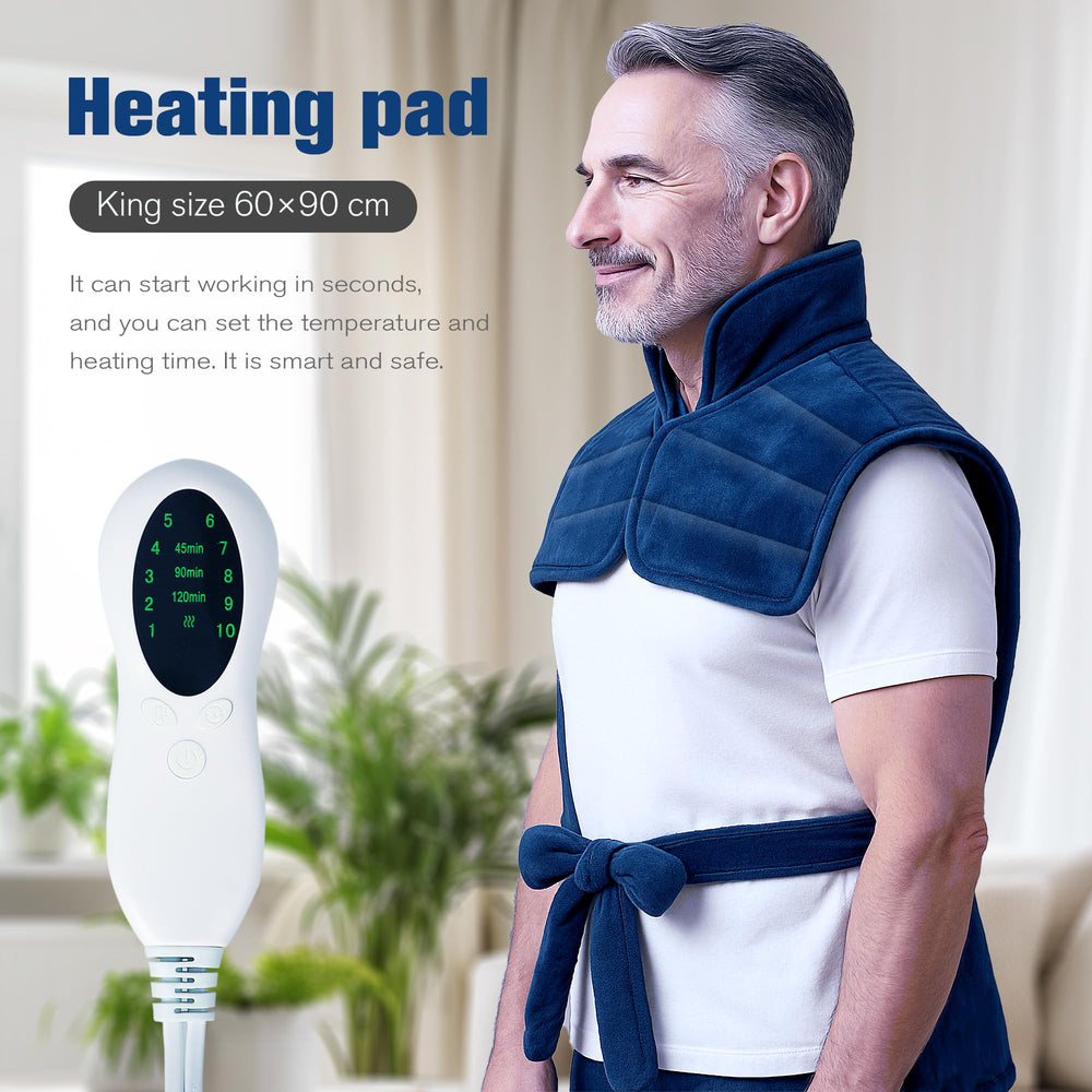 OPUGK heating pad with ten heat settings for customized comfort