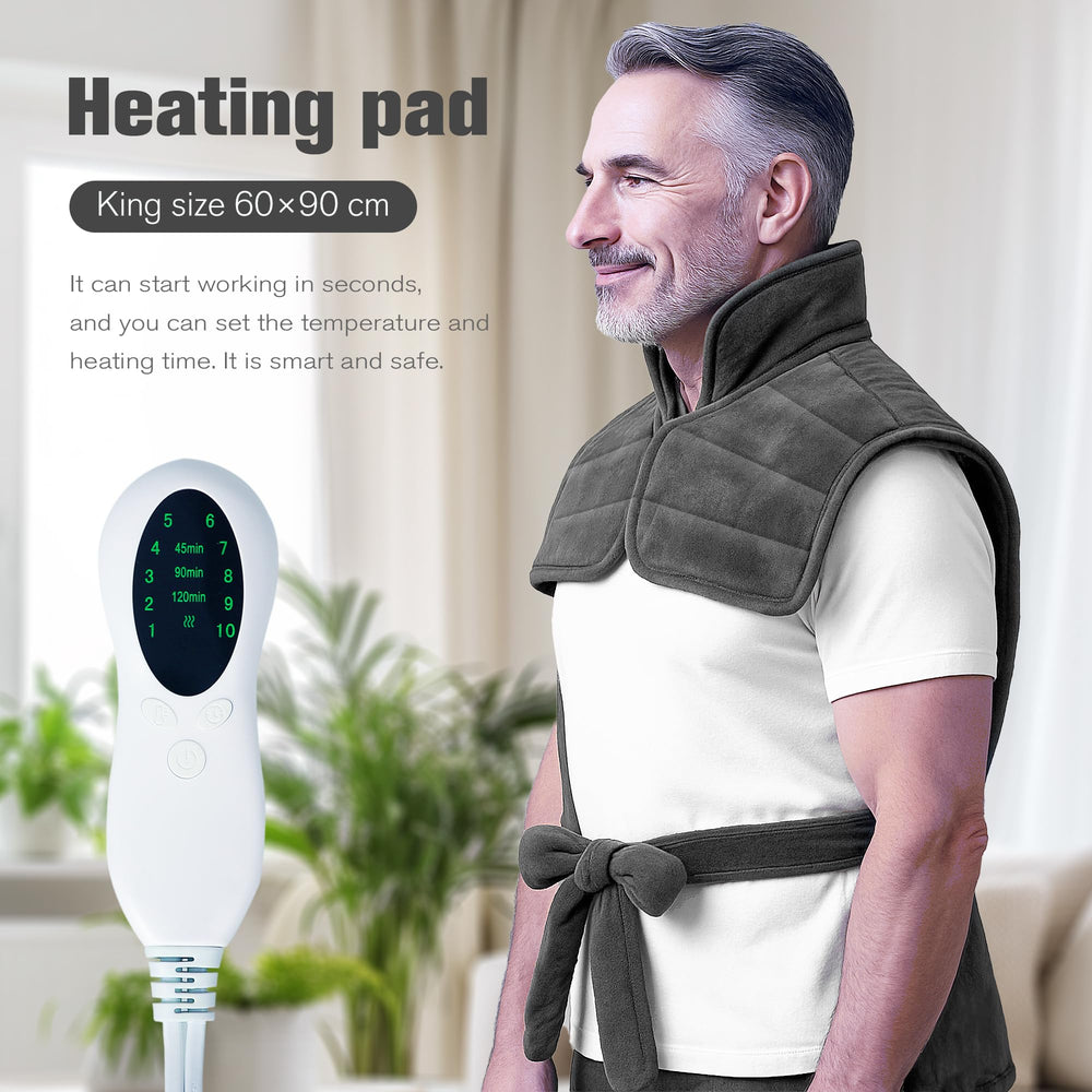 OPUGK weighted heating pad contours with beads for even heat