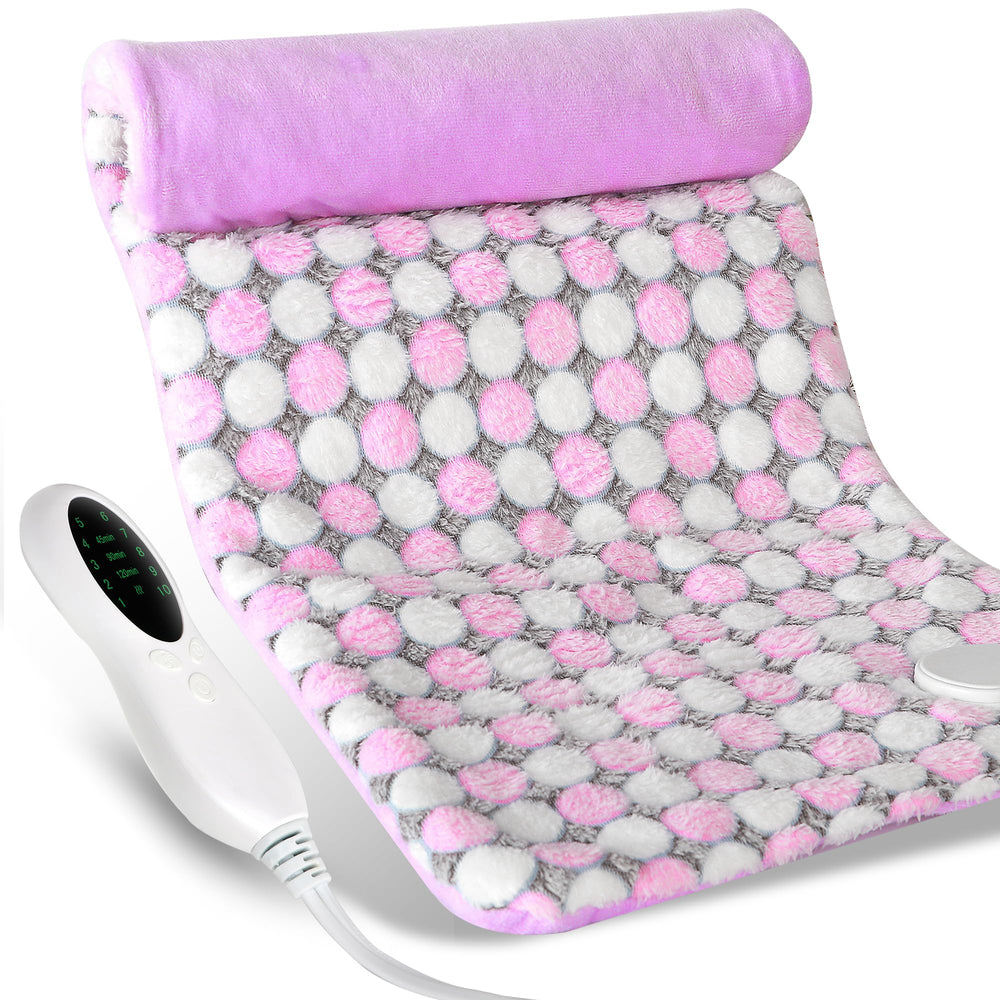 OPUGK weighted heating pad for back relaxation and deep muscle relief.