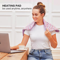 OPUGK weighted heating pad used on sofa or bed for full body relaxation.