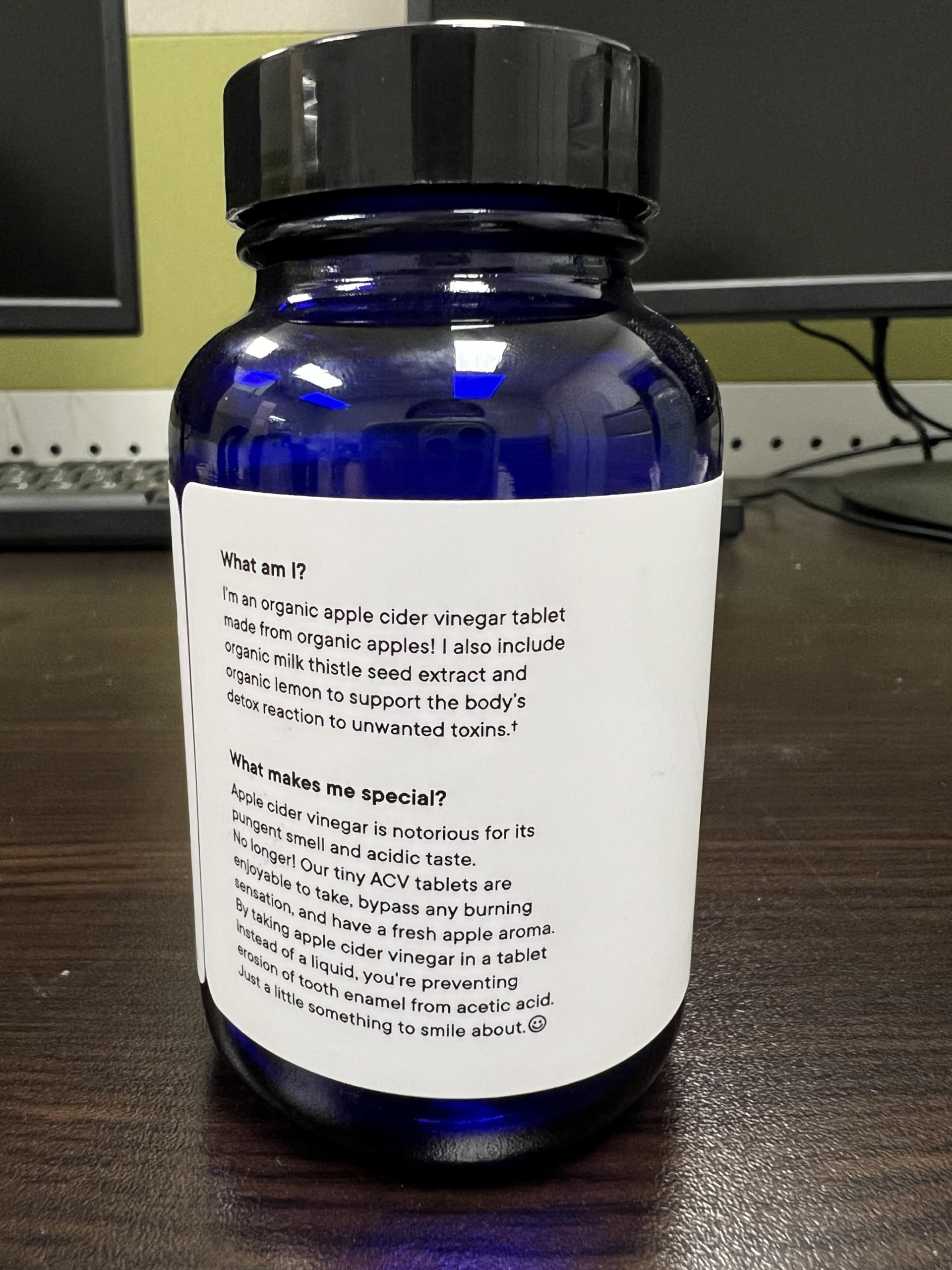 Ora Organic ACV pills on display in store for easy shopping.