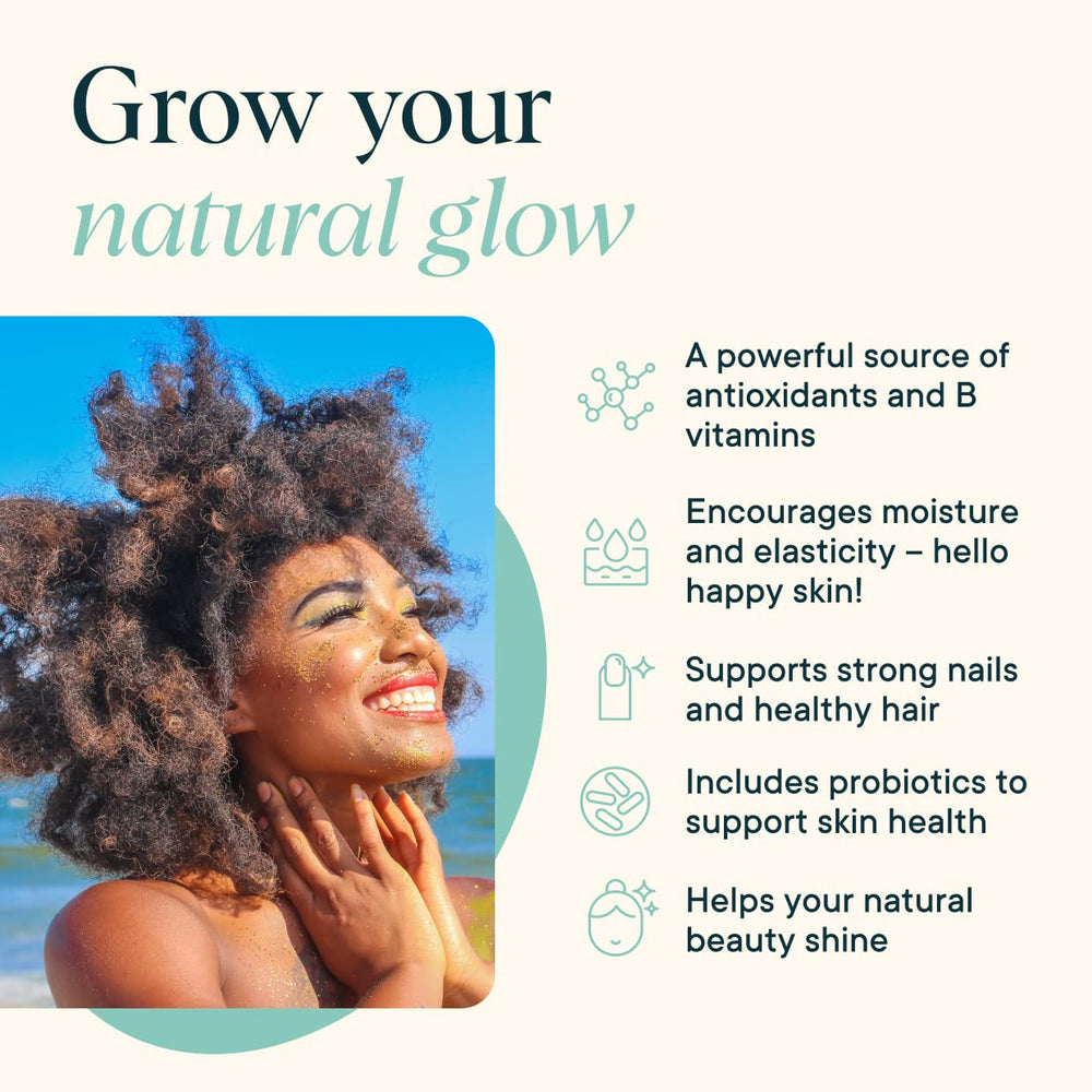 Ora Organic astaxanthin-fucoidan image, algae extracts for skin resilience and glow.