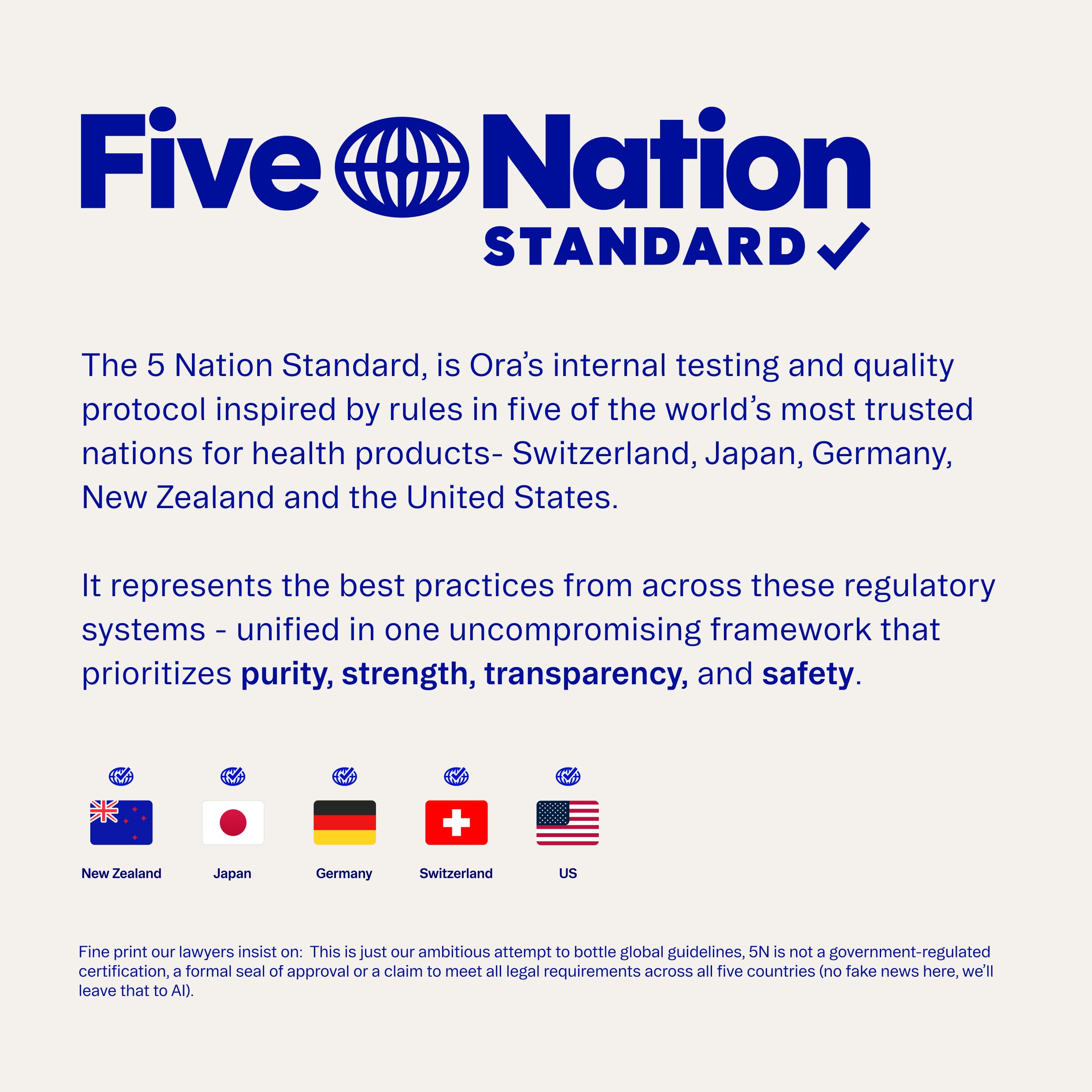 Third-party tested Ora Organic Creatine Monohydrate in a cGMP facility.