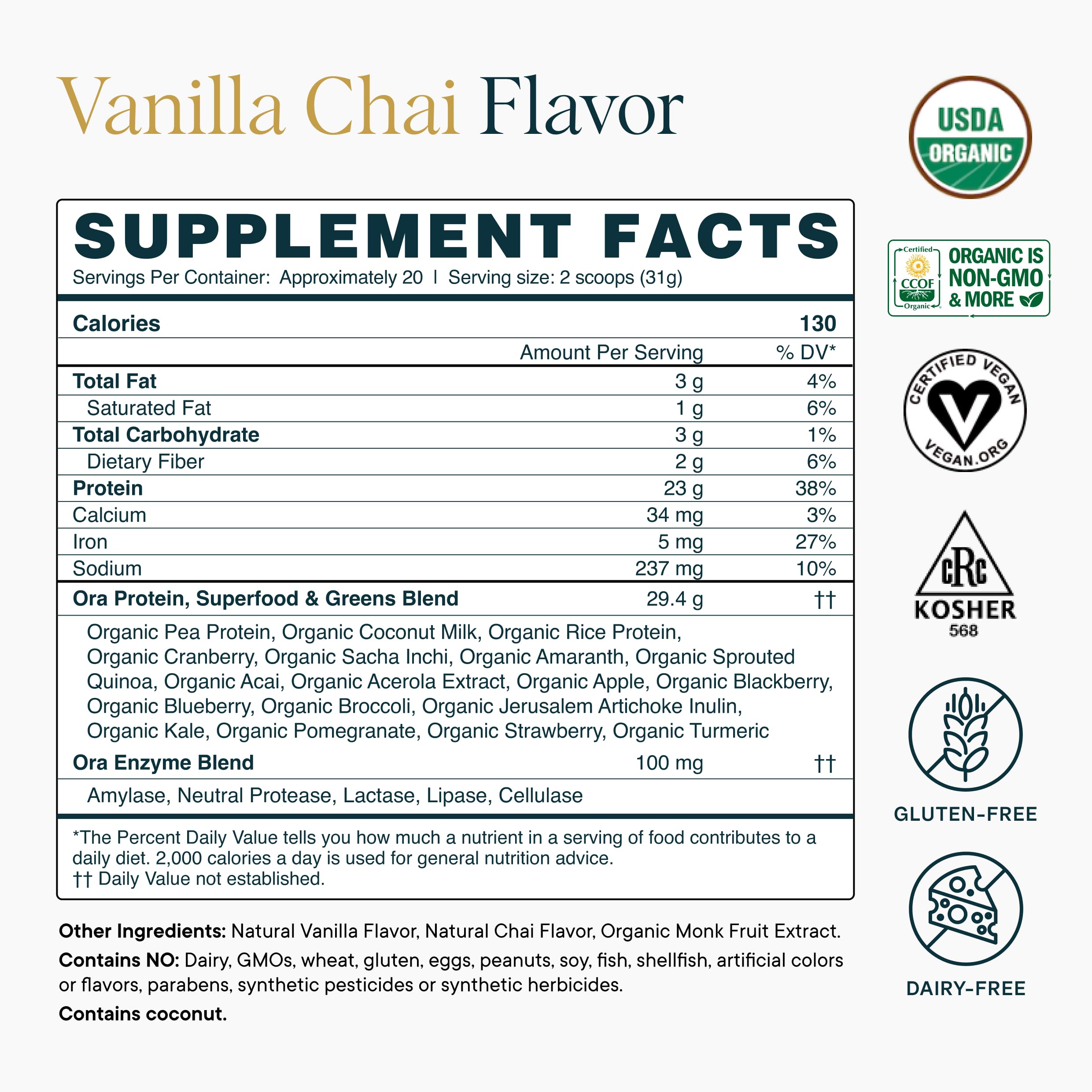 Kid-friendly shake using Ora Organic protein powder for family nutrition