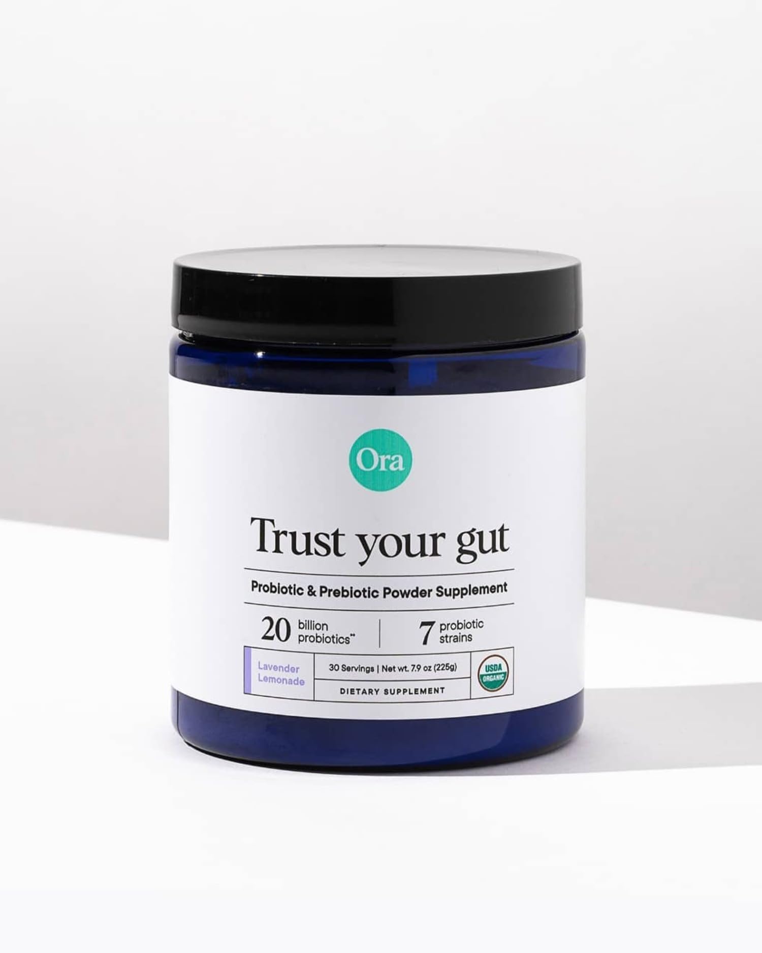 Shelf-stable container keeps probiotics fresh at room temperature.
