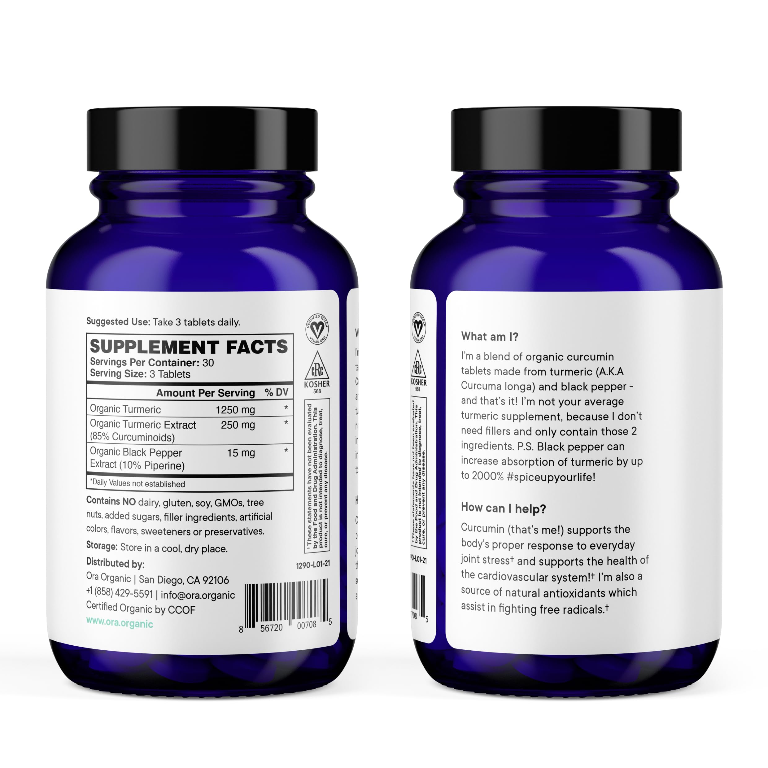 Ora Organic black pepper extract detail to boost bioavailability