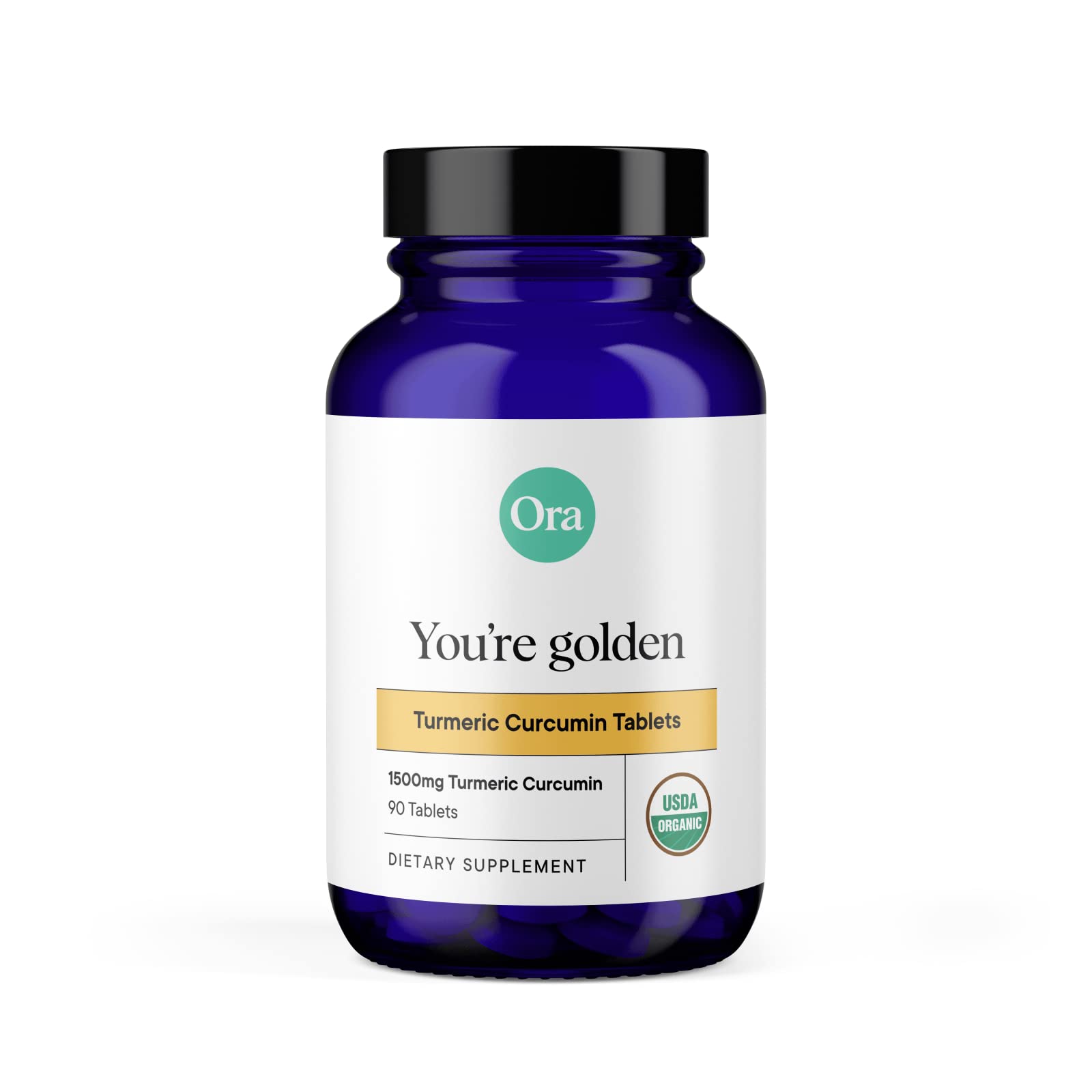 Ora Organic Turmeric Curcumin with Piperine bottle shows quality capsules for daily support