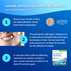 Oracoat XyliMelts mild mint flavor enhances mouth comfort during use.