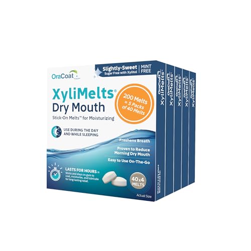 Oracoat XyliMelts discs adhere to teeth or gums for lasting moisture.