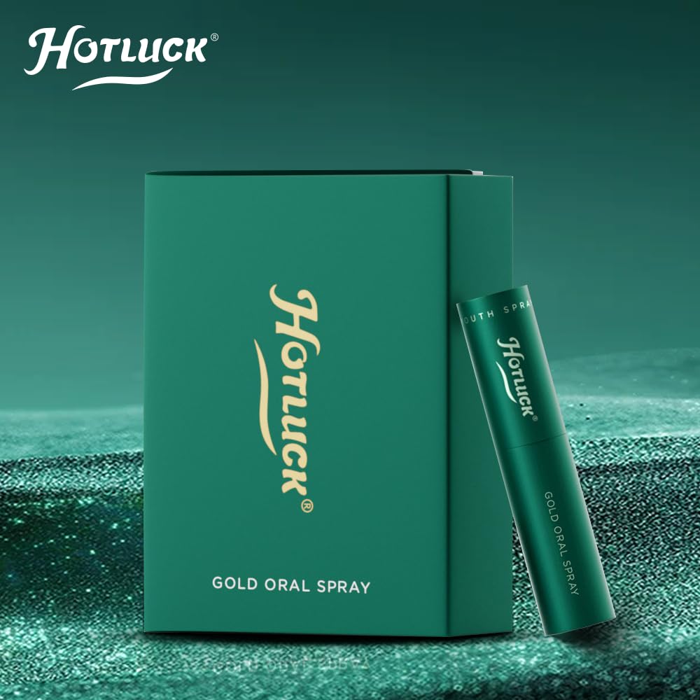 Hotluck Gold label back view conveys product benefits and usage.
