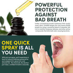 OraMD Natural ingredient blend showcased for a chemical-free breath refresh