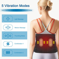 Oramuon heated back brace with 5000mAh battery for extended use