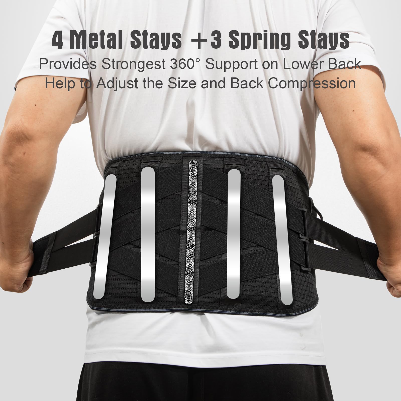 Oramuon back brace Velcro adjustment for personalized compression