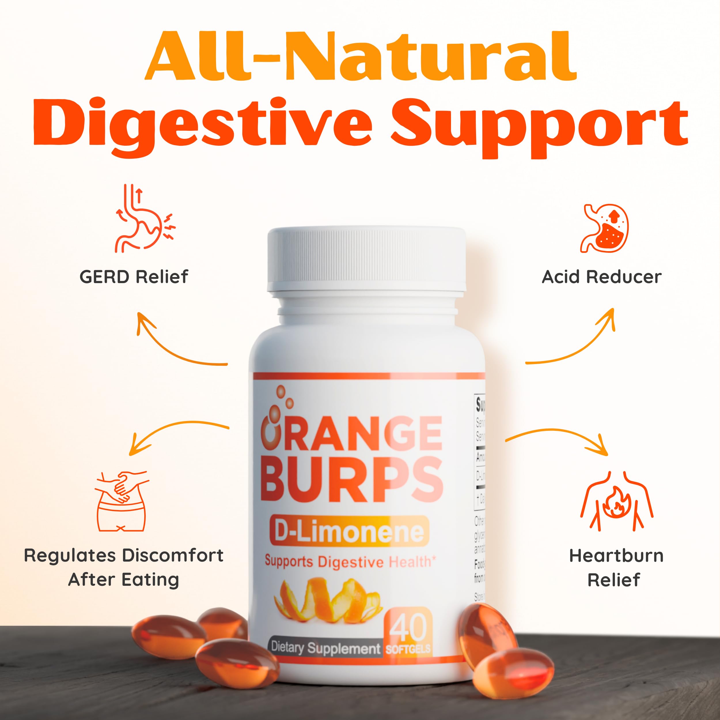 Orange Burps gluten-free dairy-free formulation for inclusive use