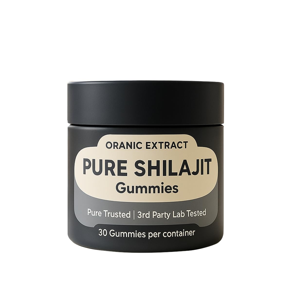 ORANIC EXTRACT Shilajit Gummies Himalayan source bottle boosts daily energy and stamina