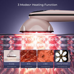 Oranmagic body massager on arms to firm skin and support routine elasticity.