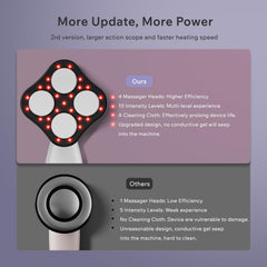 Oranmagic electric body massager thermostatic heating 37-42°C for warm sessions.