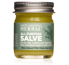 Ora's Amazing Herbal All Purpose Salve on hand for daily skin comfort.
