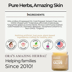 Ora's Amazing Herbal Calendula Cream for daily soothing care.